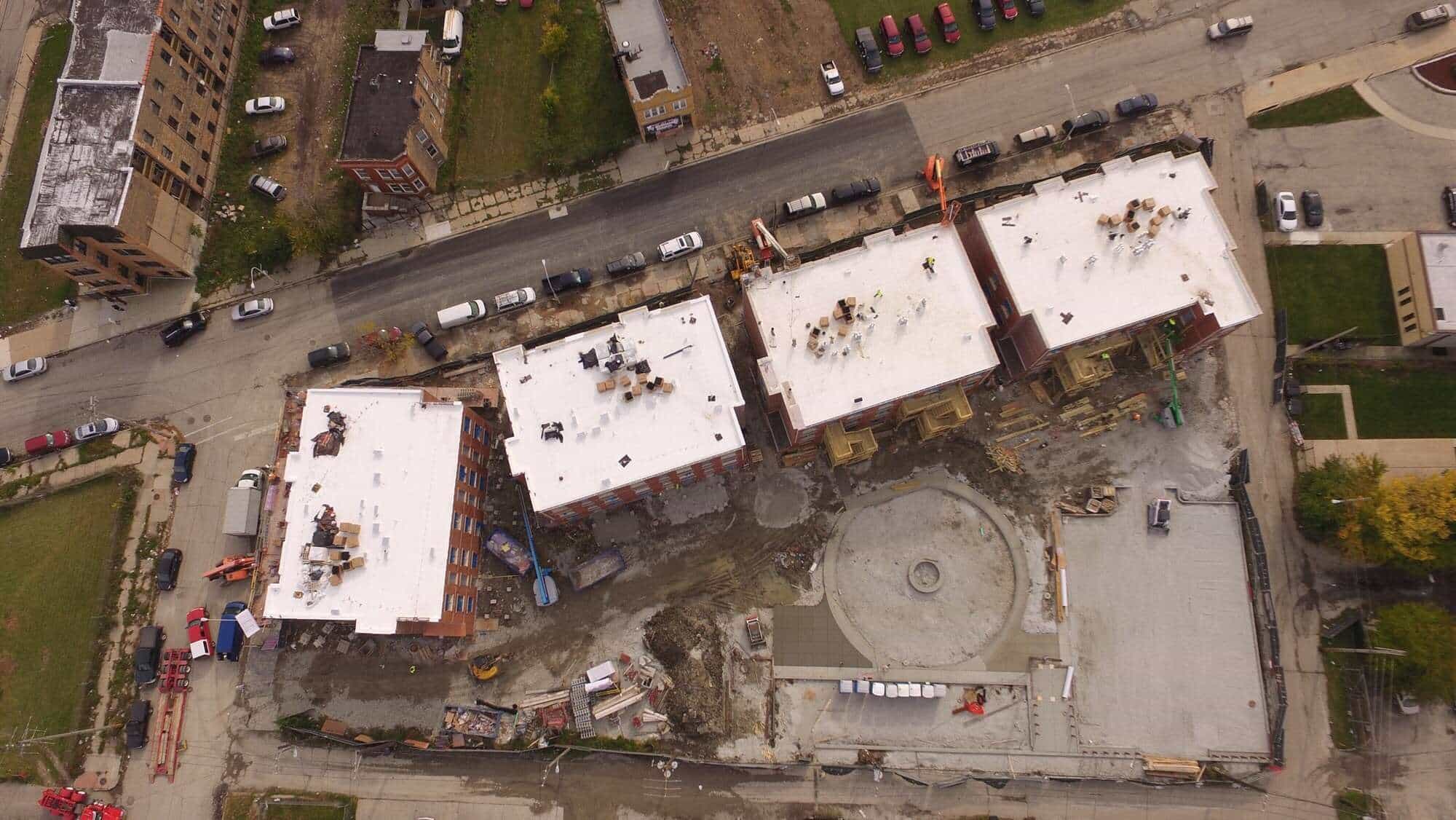 Harvest homes aerial