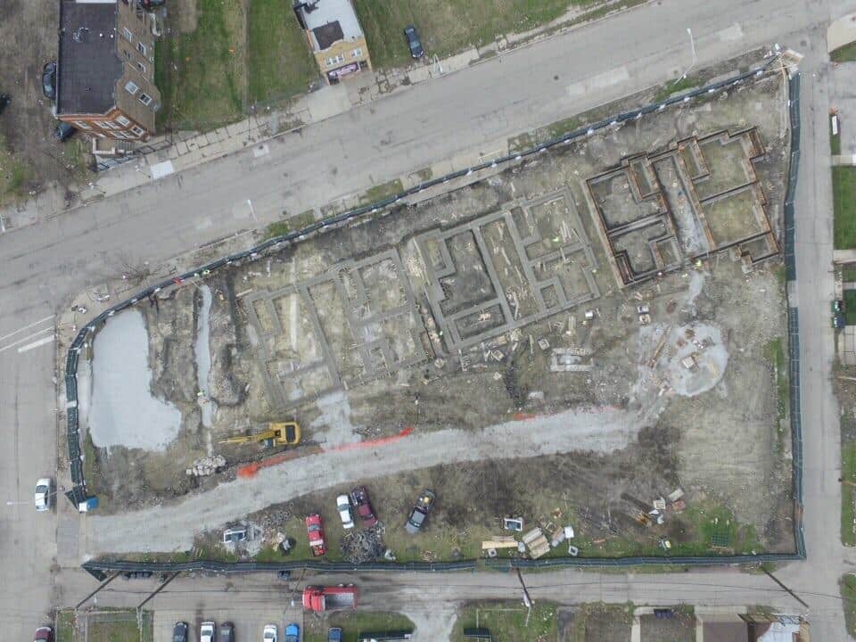 Harvest homes aerial